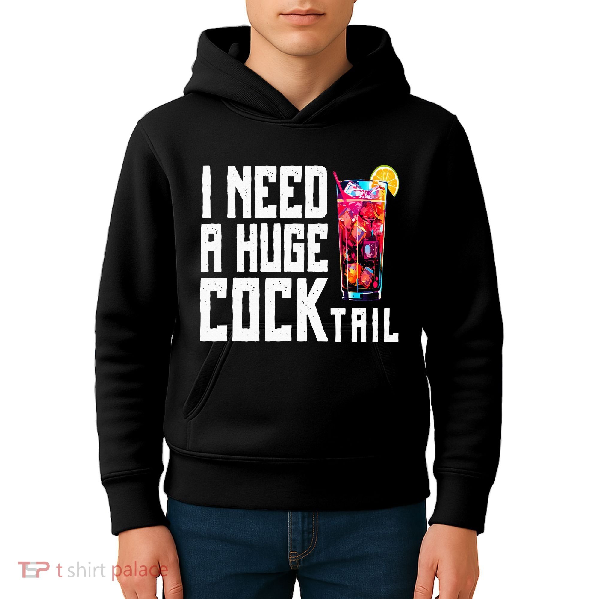 I Need A Huge Cocktail Kids Hoodie