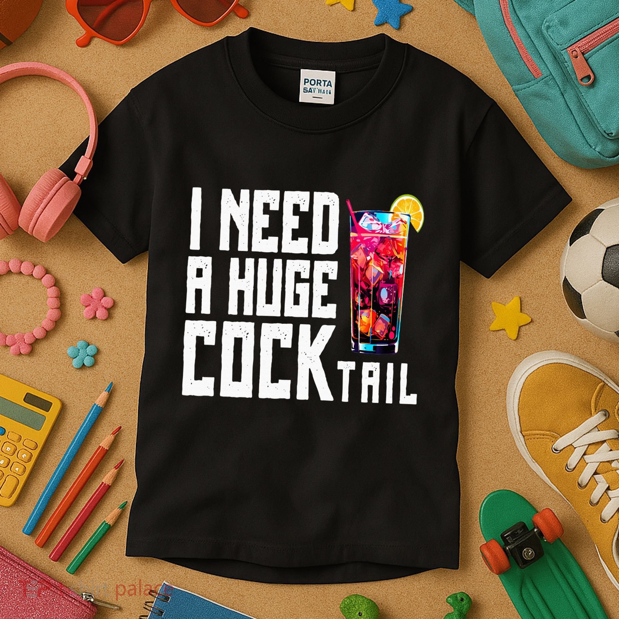 I Need A Huge Cocktail Kids T-Shirt