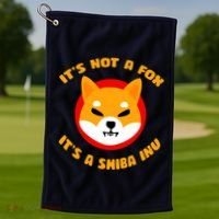 It's Not A Fox It's A Shiba Inu Golf Towel thumb 1