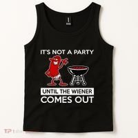 It's Not A Party Until The Wiener Comes Out Tank Top thumb 2