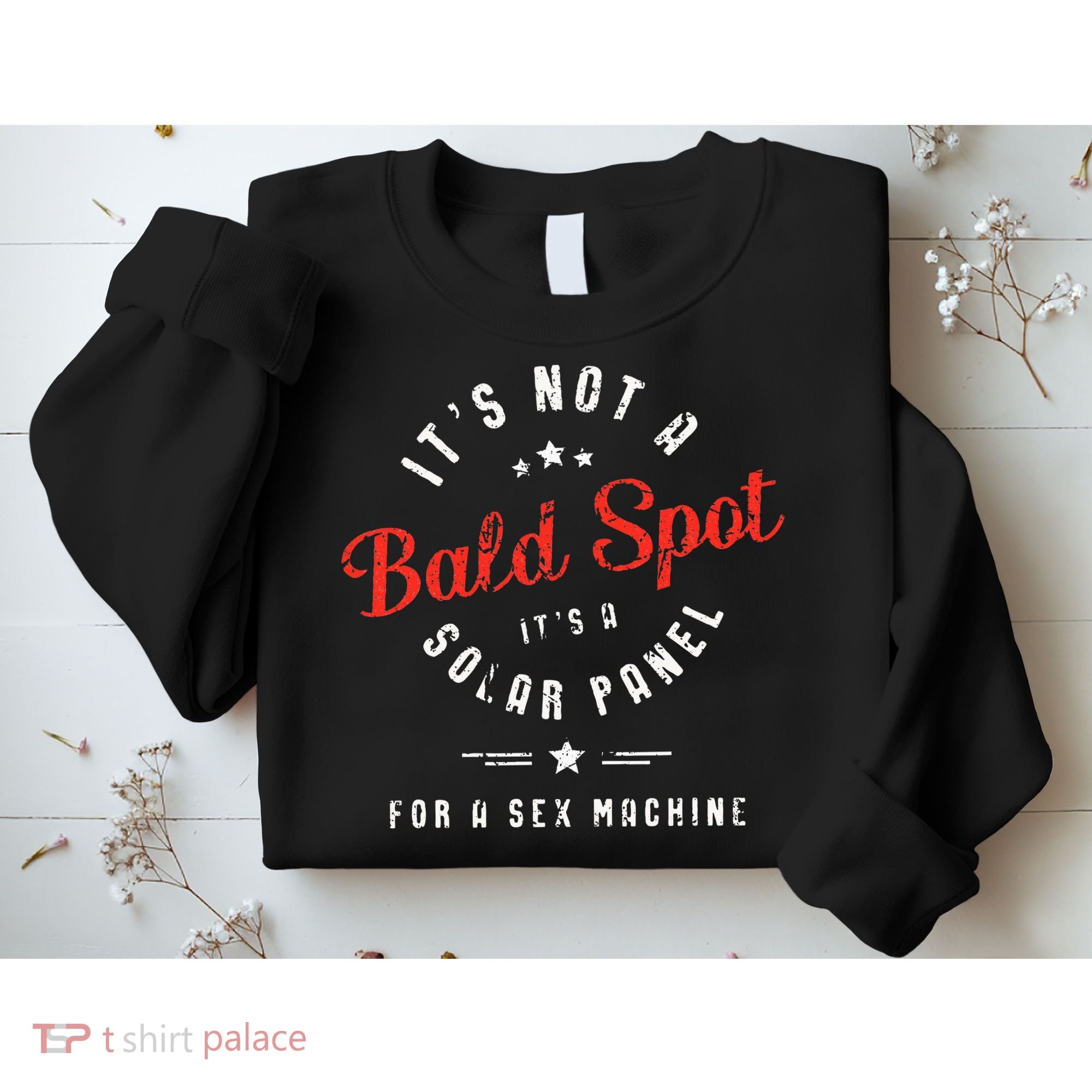 ItS Not A Bald Spot ItS A Solar Panel For Sex Machine Sweatshirt