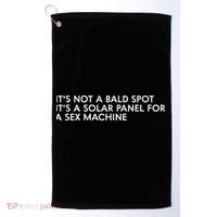 ItS Not A Bald Spot ItS A Solar Panel A Sex Machine Golf Towel thumb 0