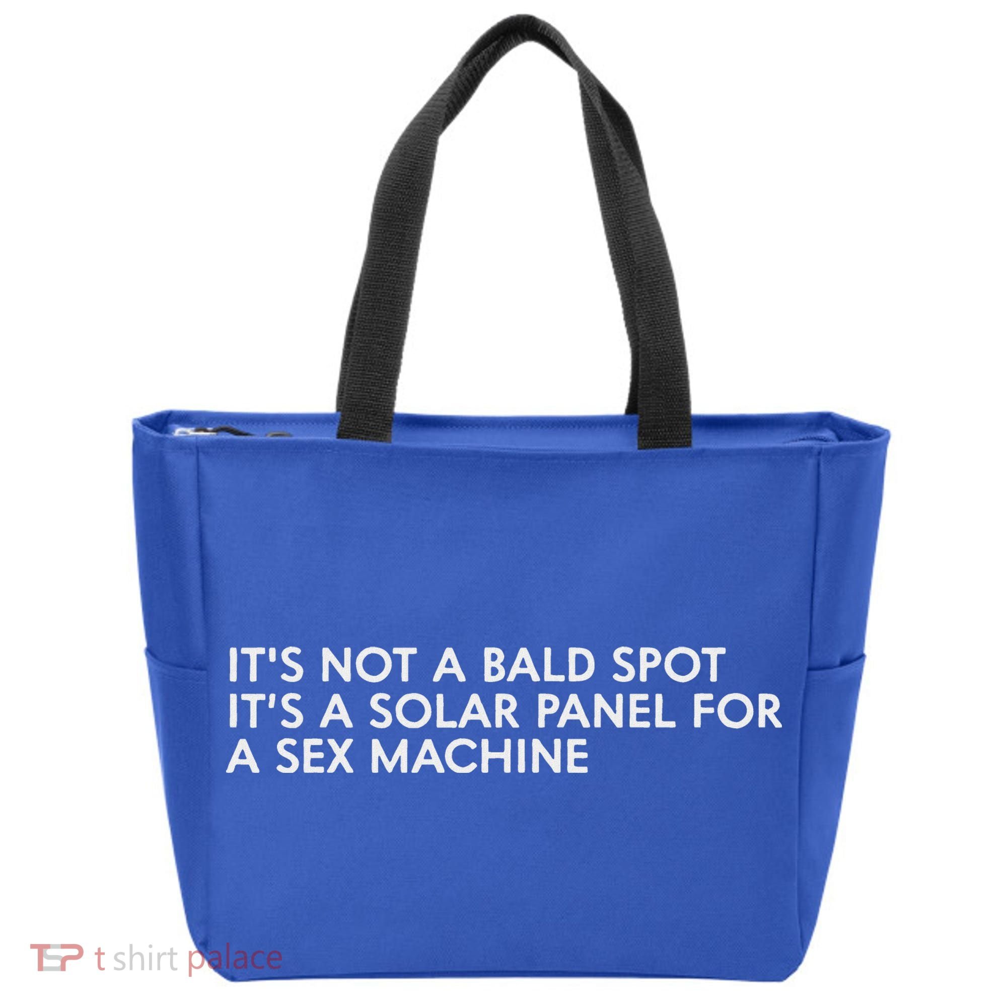 ItS Not A Bald Spot ItS A Solar Panel A Sex Machine Tote Bag