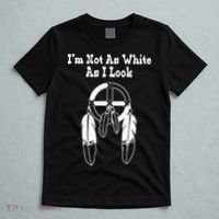 Im Not As White As I Look Native American DNA T-Shirt thumb 5