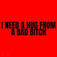 I Need A Hug From A Bad Bitch Funny Santa Hat thumb 1