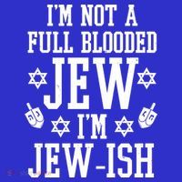 Im Not A Full Blooded Jew Im Jew Ish Funny Hanukkah Sweatshirt thumb 3