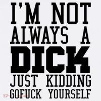 Im Not Always A Dick Just Kidding Gofuck Yourself Women's Hoodie thumb 2