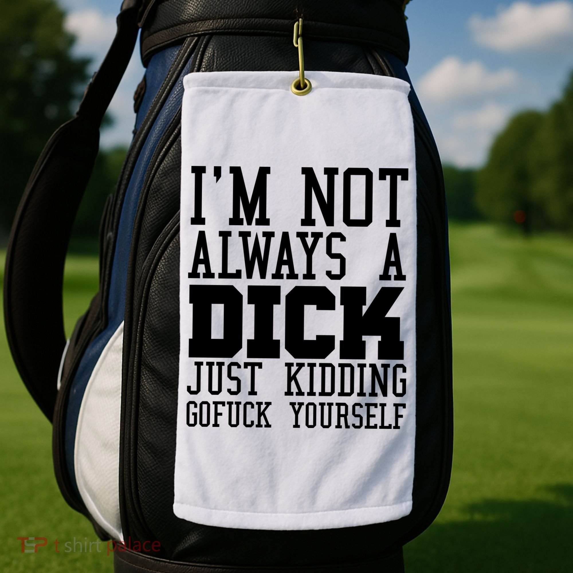 Im Not Always A Dick Just Kidding Gofuck Yourself Golf Towel