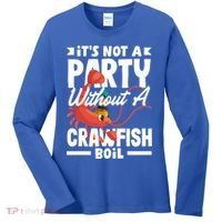 Its Not A Party Without A Crawfish Boil Gift Women's Long Sleeve Shirt thumb 0