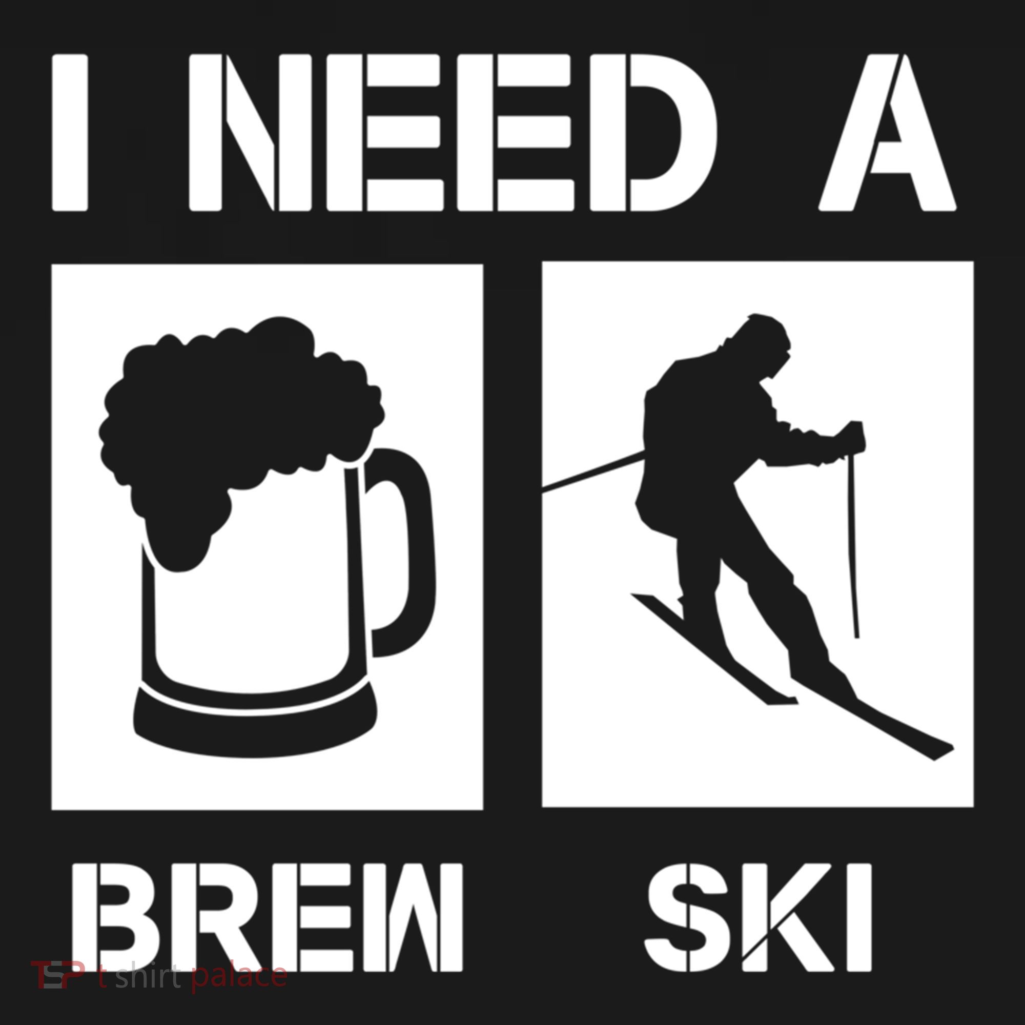 I Need A Brewski Funny Beer Ing Skier Ski Snowboarder Gift Women's Hoodie