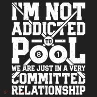 IM Not Addicted To Pool Funny Billiards Player 8 Ball Funny Gift Beanie thumb 2