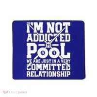 IM Not Addicted To Pool Funny Billiards Player 8 Ball Funny Gift Mousepad thumb 0