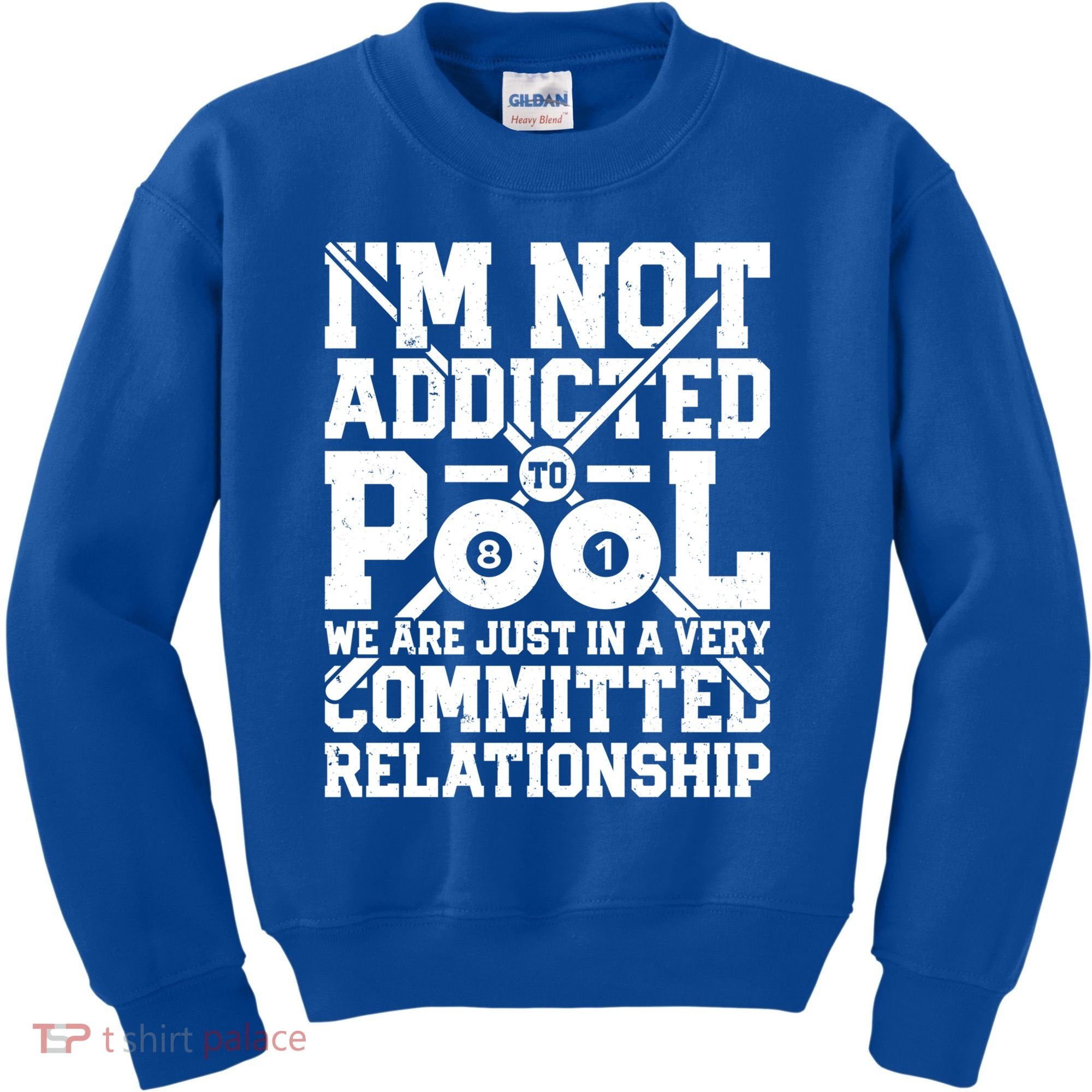 IM Not Addicted To Pool Funny Billiards Player 8 Ball Funny Gift Kids Sweatshirt