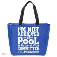 IM Not Addicted To Pool Funny Billiards Player 8 Ball Funny Gift Tote Bag thumb 0