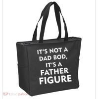 It's Not A Dad Bod It's A Father Figure Funny Fathers Day Tote Bag thumb 2