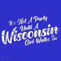 Its Not A Party Until A Wisconsin Walks In Gift Coaster thumb 2