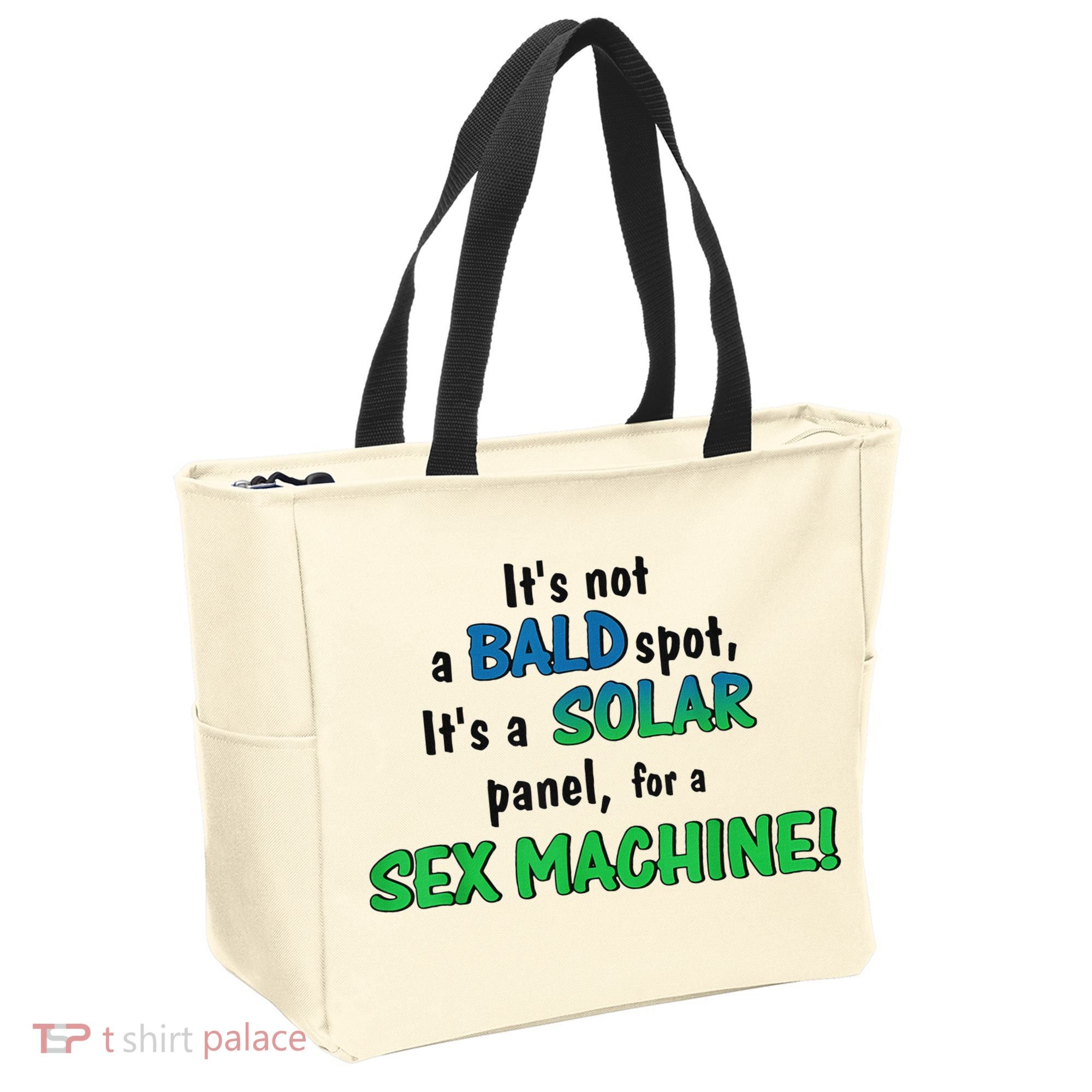 ItS Not A Bald Spot ItS A Solar Panel For A S3x Machine Tote Bag