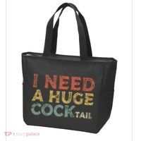 I Need A Huge COCKtail Funny Drinking Tote Bag thumb 3