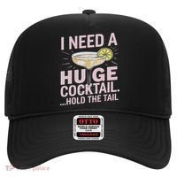 I Need A Huge Cocktail Hold The Tail Summer Drinking Humor Hat thumb 0