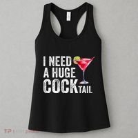 I Need A Huge Cocktail Funny Women's Tank Top thumb 3