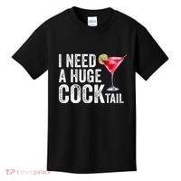 I Need A Huge Cocktail Funny Kids T-Shirt thumb 0