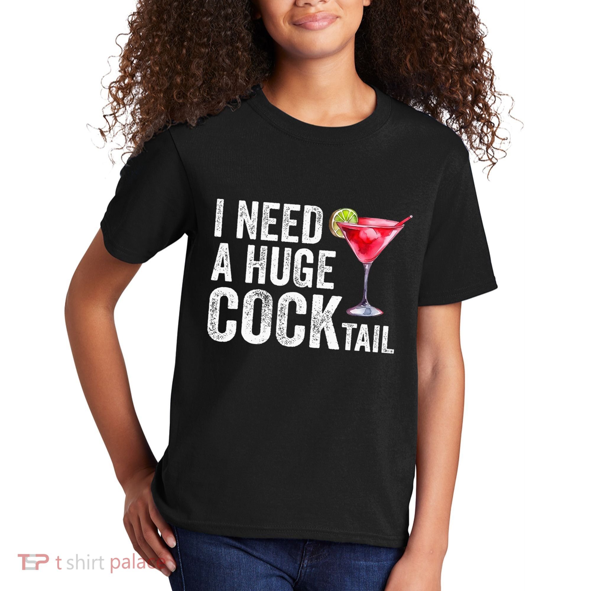 I Need A Huge Cocktail Funny Kids T-Shirt