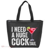 I Need A Huge Cocktail Funny Tote Bag thumb 0