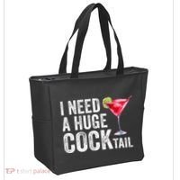 I Need A Huge Cocktail Funny Tote Bag thumb 2