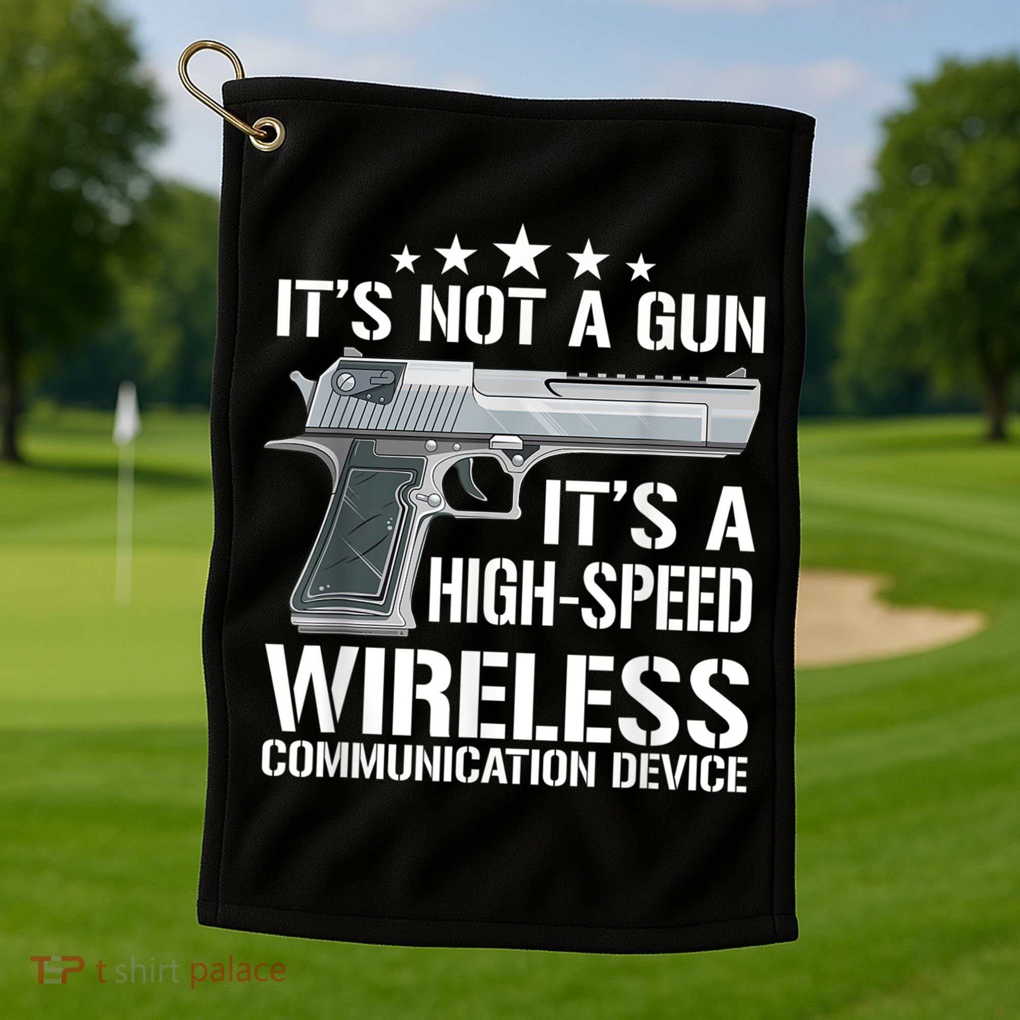 Its Not A Gun Meme Funny Its Not A Gun Golf Towel