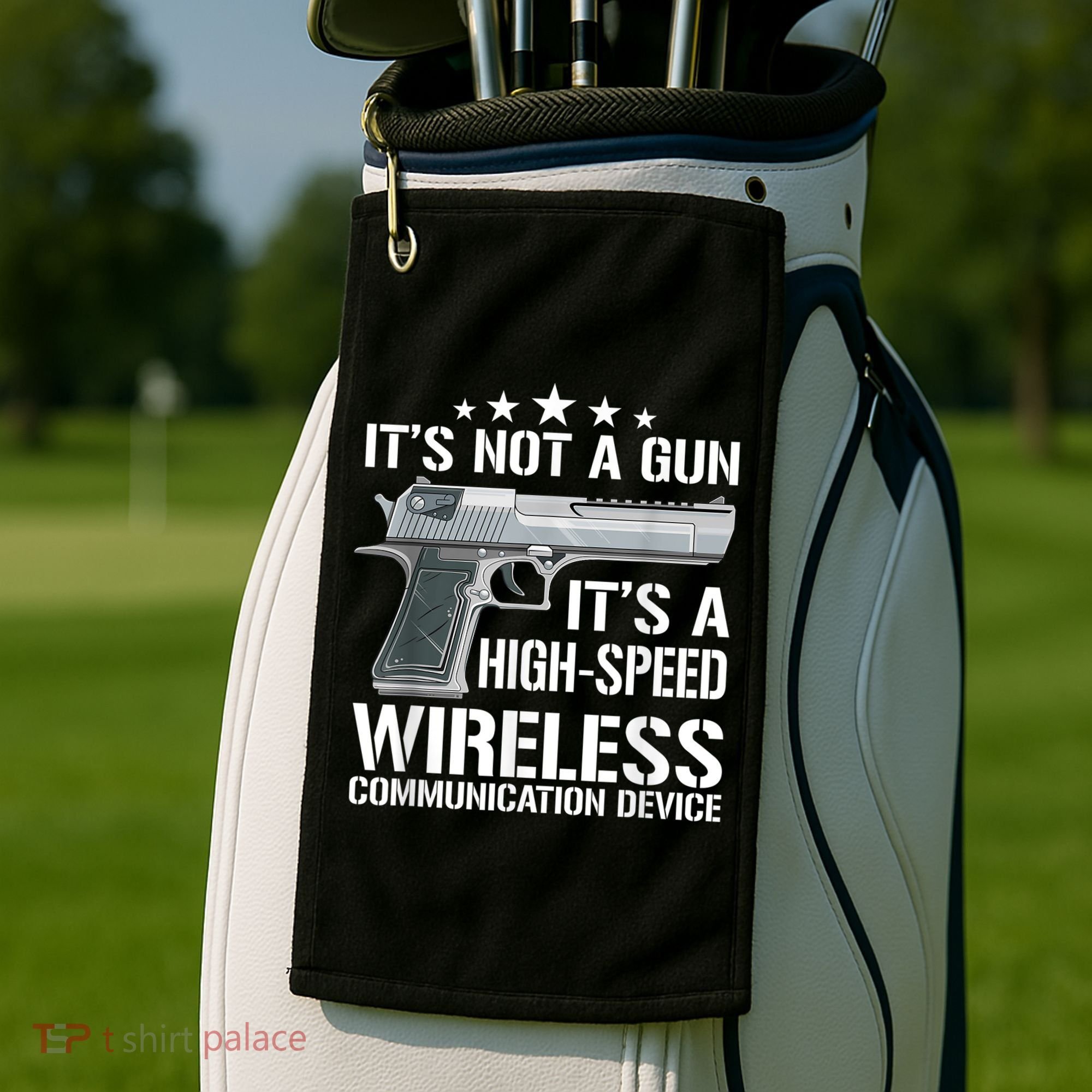 Its Not A Gun Meme Funny Its Not A Gun Golf Towel