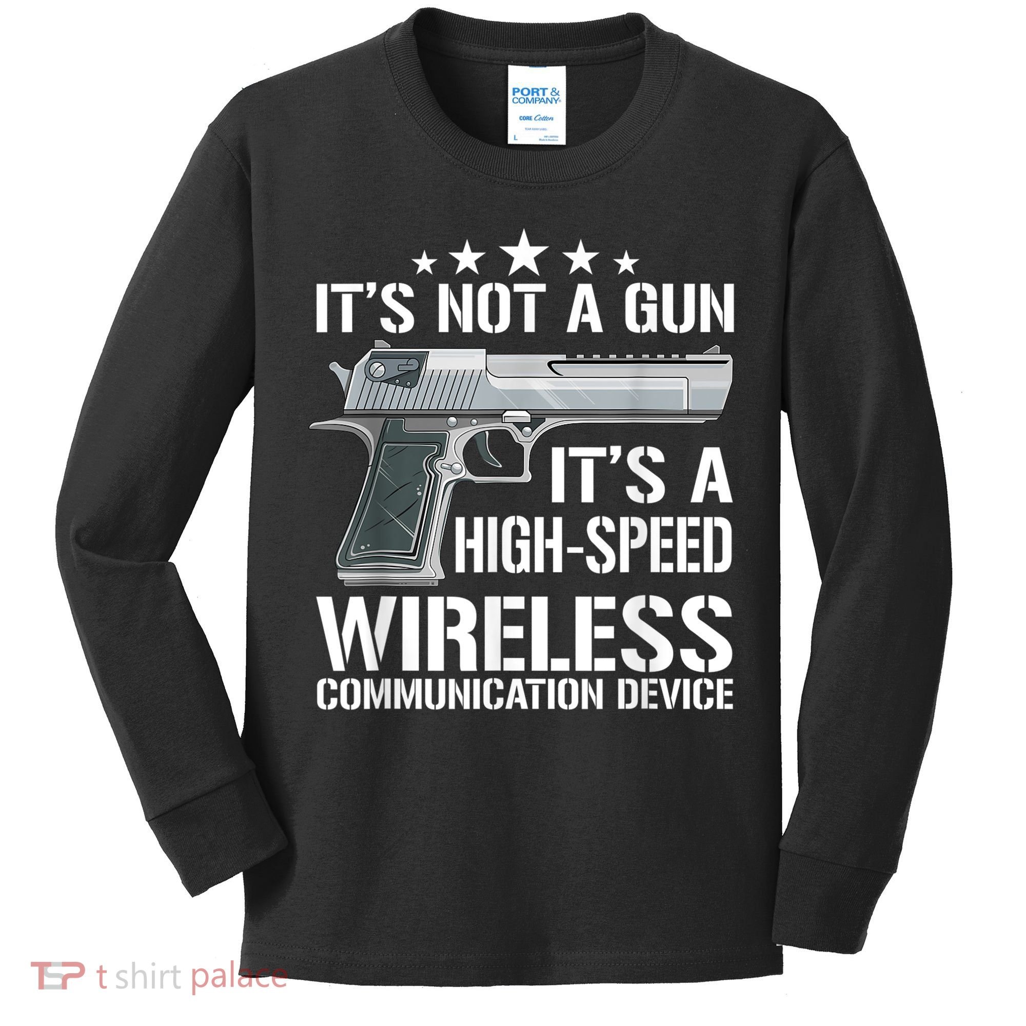 Its Not A Gun Meme Funny Its Not A Gun Kids Long Sleeve Shirt