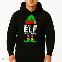 I'm Not An Elf Im Just Short Funny Christmas  Hoodie thumb 2