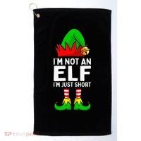 I'm Not An Elf Im Just Short Funny Christmas  Golf Towel thumb 0