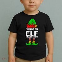 I'm Not An Elf Im Just Short Funny Christmas  Toddler T-Shirt thumb 2