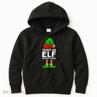I'm Not An Elf Im Just Short Funny Christmas  Kids Hoodie thumb 0