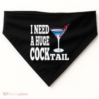 I Need A Huge Cocktail USA-Made Doggie Bandana thumb 0
