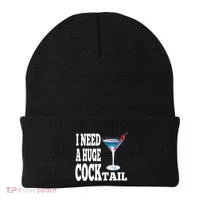 I Need A Huge Cocktail Beanie thumb 0