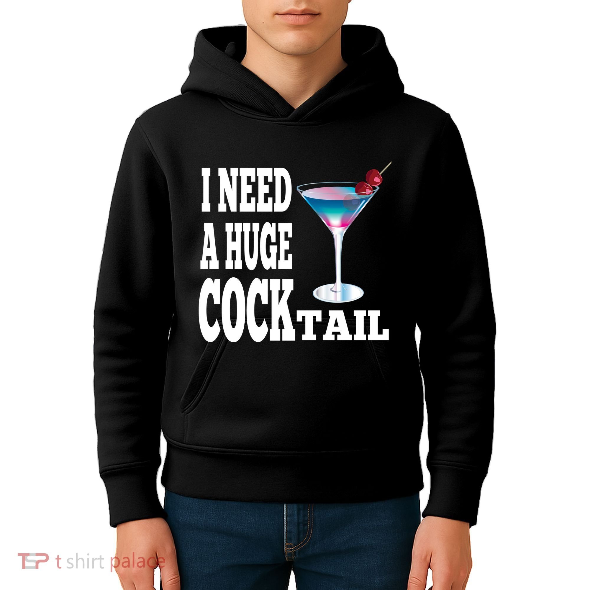 I Need A Huge Cocktail Kids Hoodie