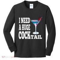 I Need A Huge Cocktail Kids Long Sleeve Shirt thumb 0