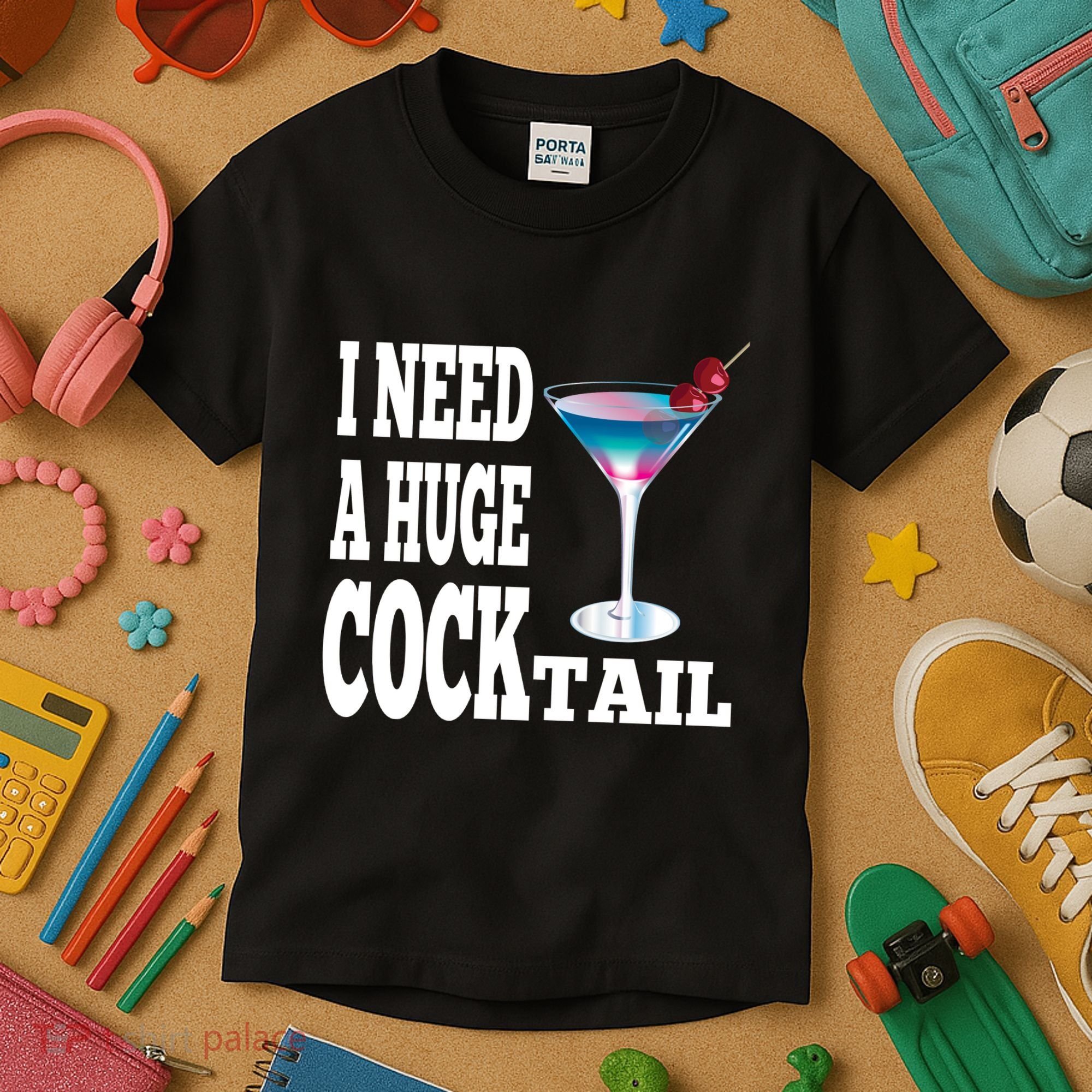 I Need A Huge Cocktail Kids T-Shirt