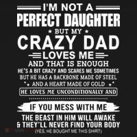 I'm Not A Perfect Daughter But My Crazy Dad Loves Me Apron thumb 3