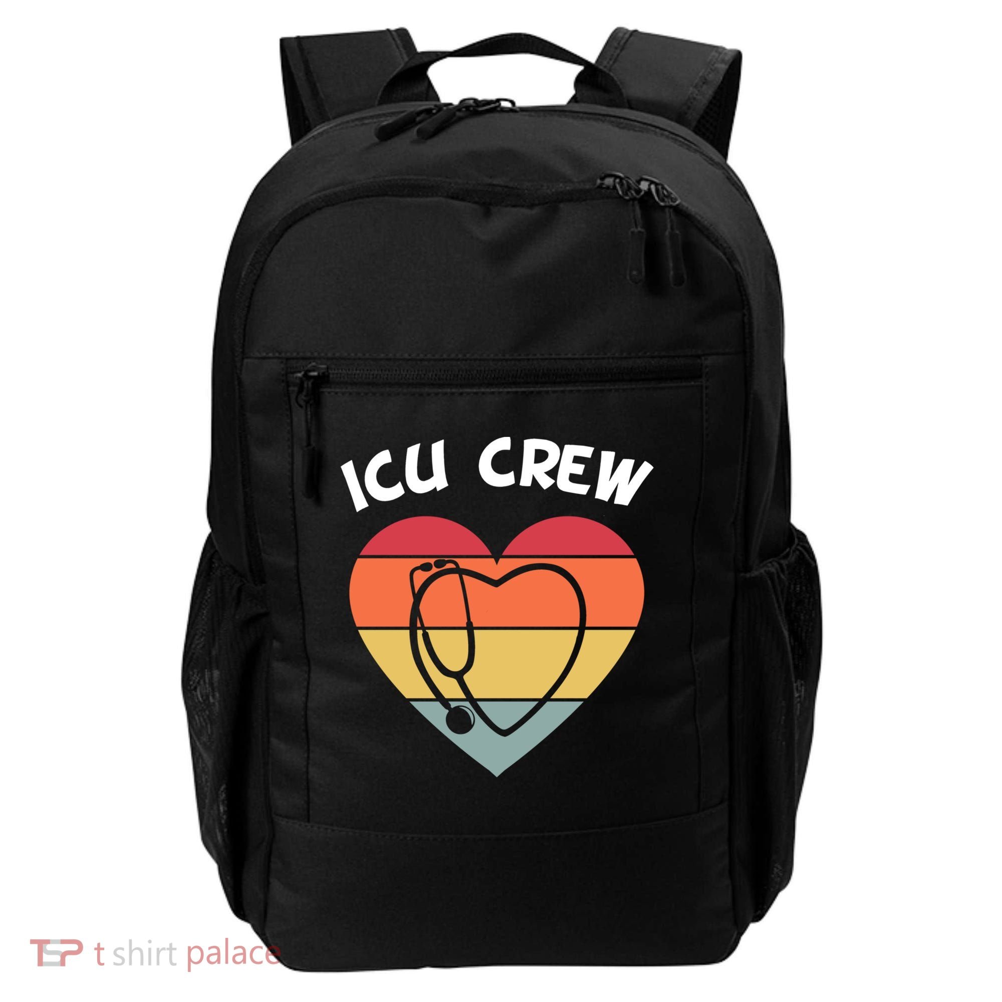 Icu Nurse Appreciation Stethoscope Cna Intensive Care Unit Gift Backpack