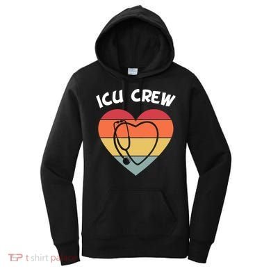 Icu Nurse Appreciation Stethoscope Cna Intensive Care Unit Gift Women's Hoodie