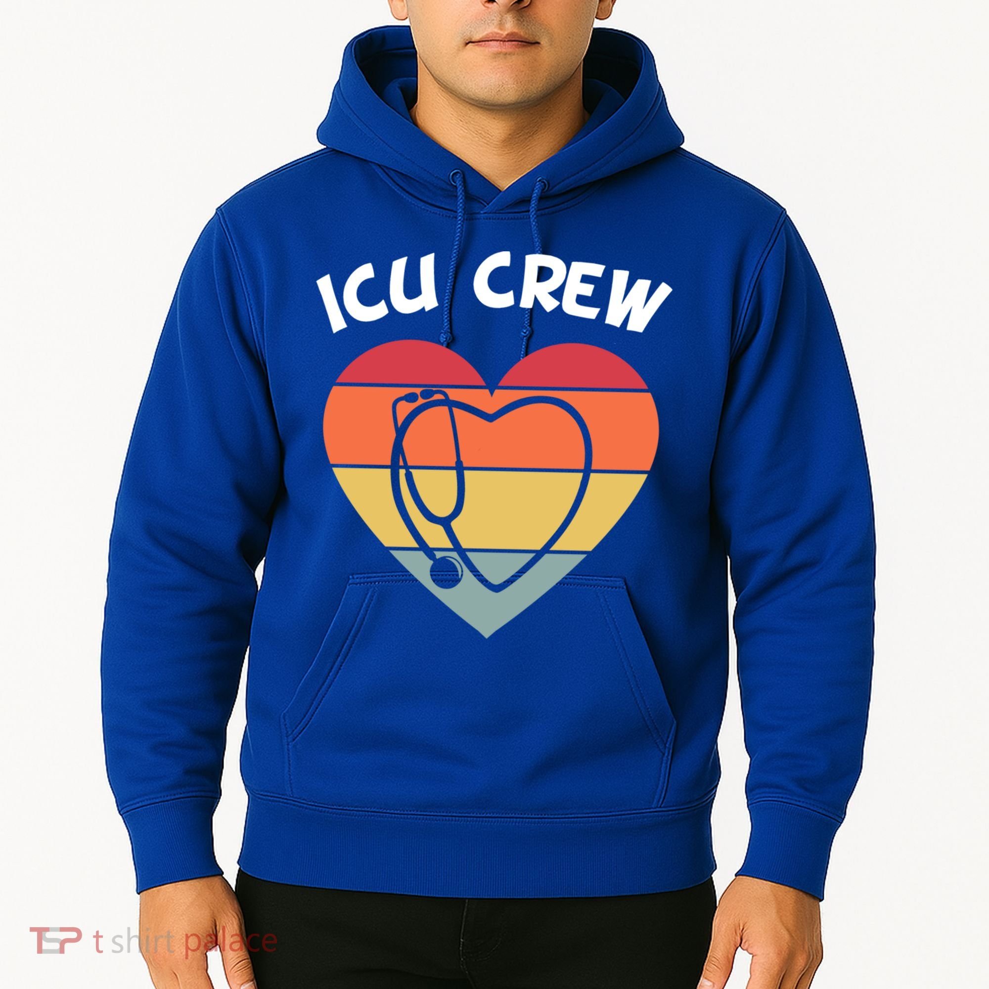 Icu Nurse Appreciation Stethoscope Cna Intensive Care Unit Gift Hoodie