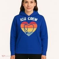 Icu Nurse Appreciation Stethoscope Cna Intensive Care Unit Gift Hoodie thumb 5