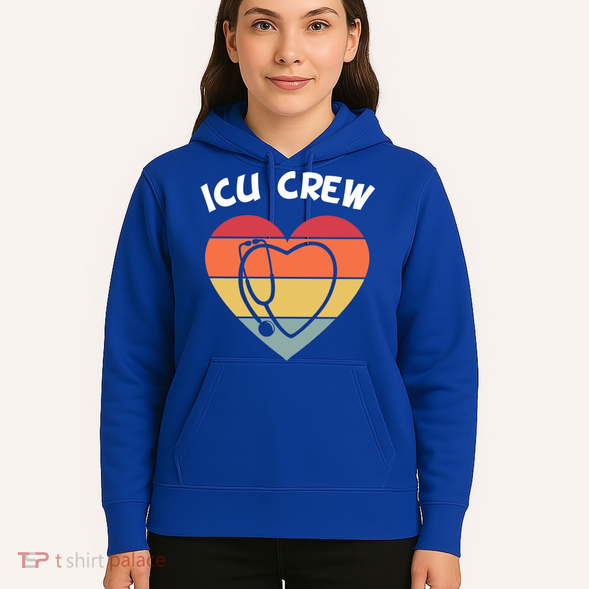 Icu Nurse Appreciation Stethoscope Cna Intensive Care Unit Gift Hoodie