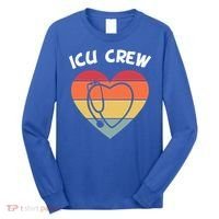 Icu Nurse Appreciation Stethoscope Cna Intensive Care Unit Gift Long Sleeve Shirt thumb 0