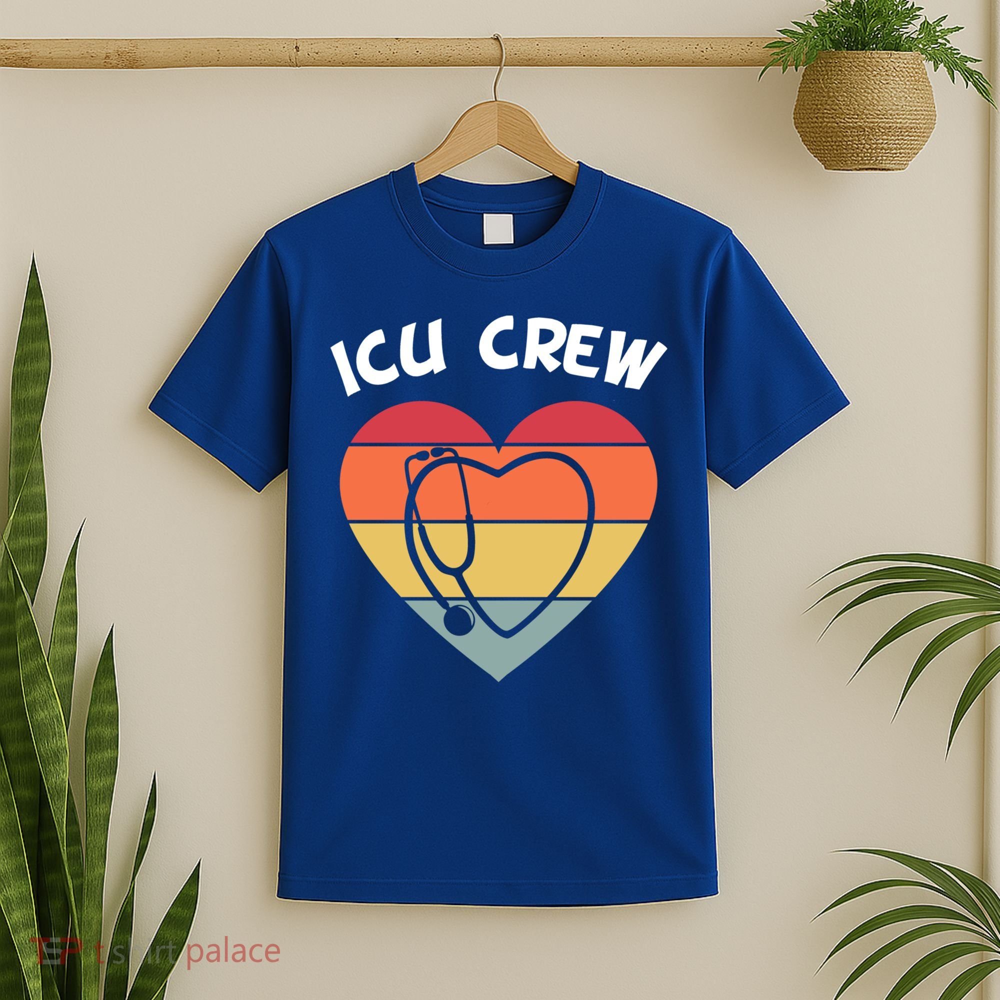 Icu Nurse Appreciation Stethoscope Cna Intensive Care Unit Gift T-Shirt