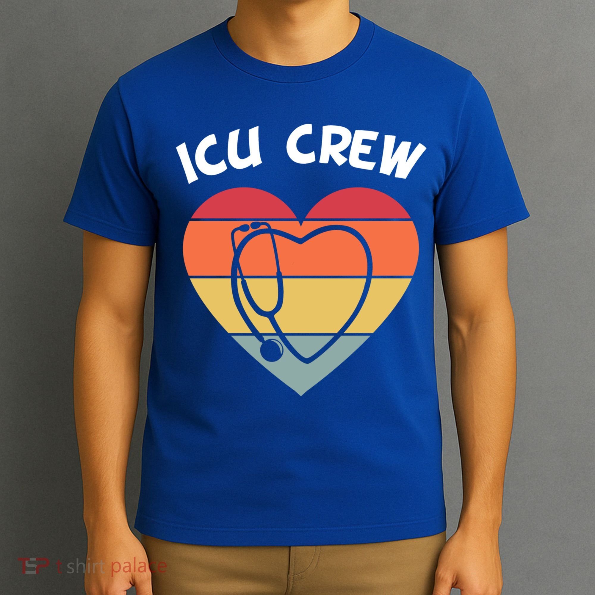 Icu Nurse Appreciation Stethoscope Cna Intensive Care Unit Gift T-Shirt