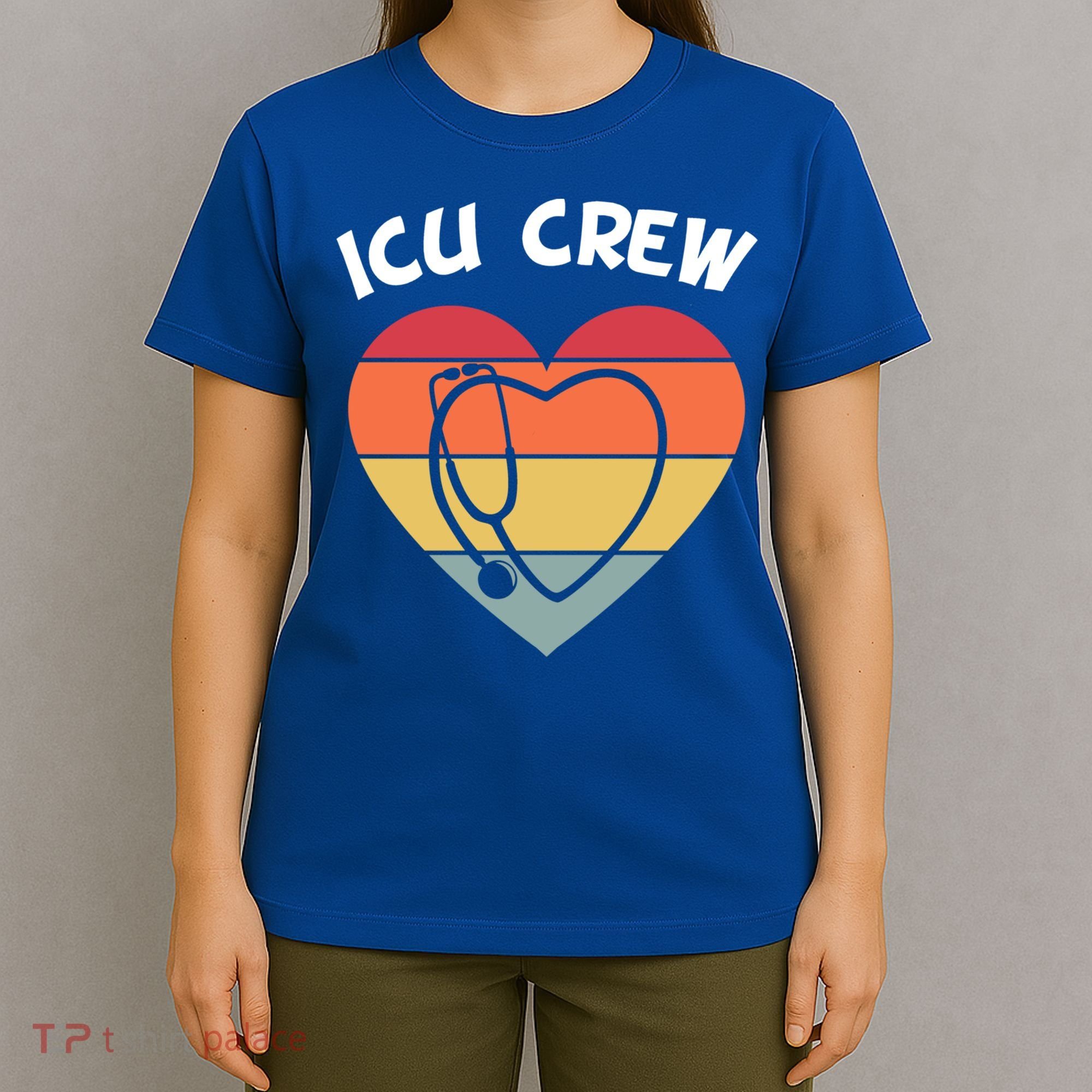 Icu Nurse Appreciation Stethoscope Cna Intensive Care Unit Gift T-Shirt